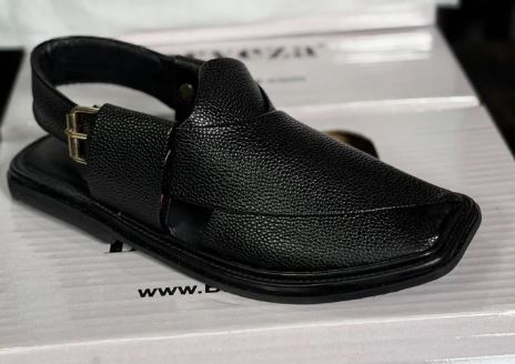 Smart Zalmi White Dotted Peshawari Chappal